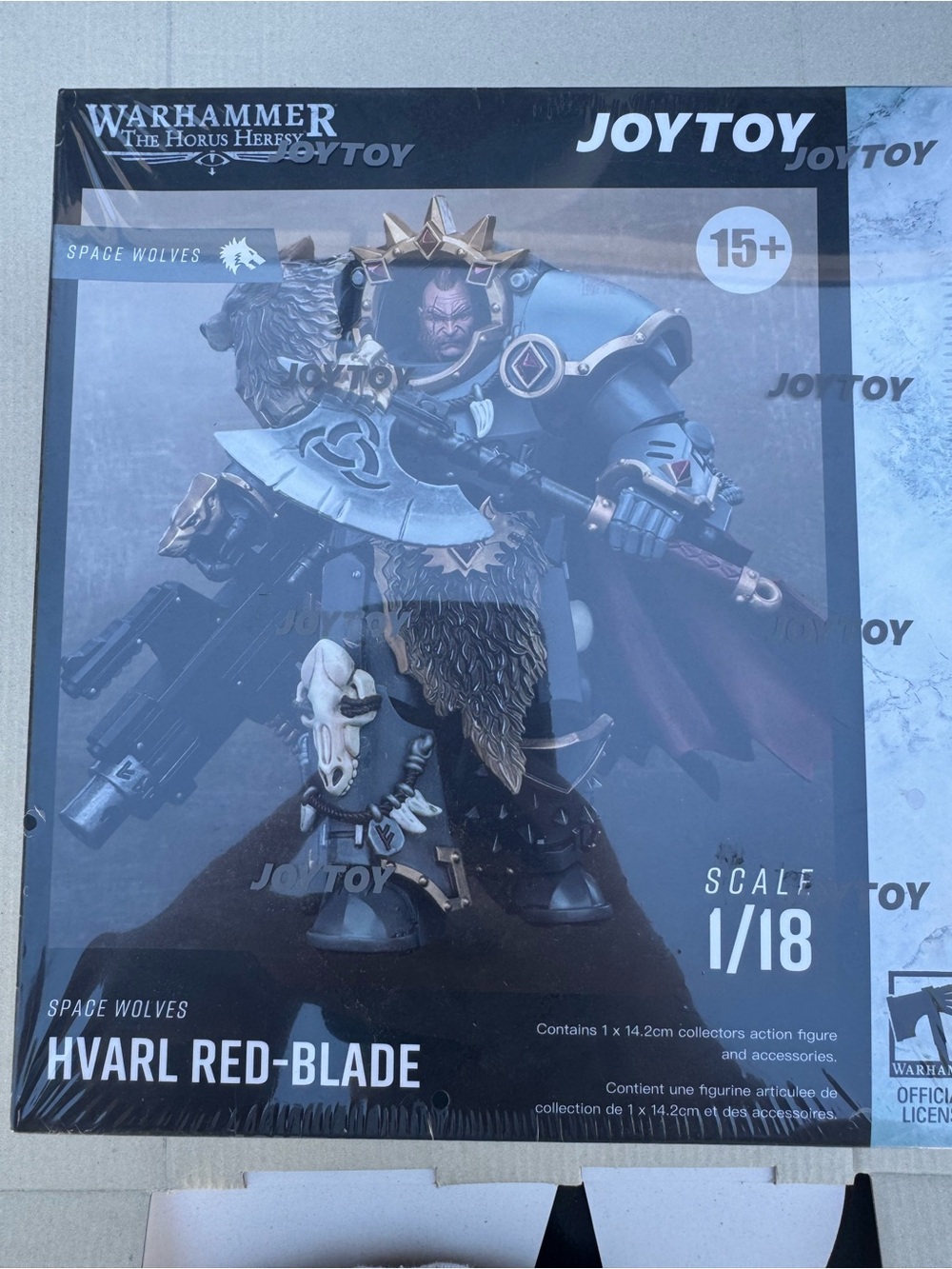 Warhammer Space Wolves Hvarl Red-Blade Action Figure Blue & Gold